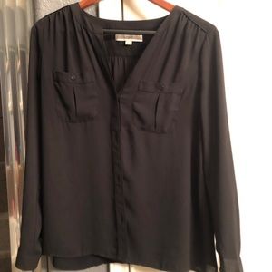 Loft black blouse